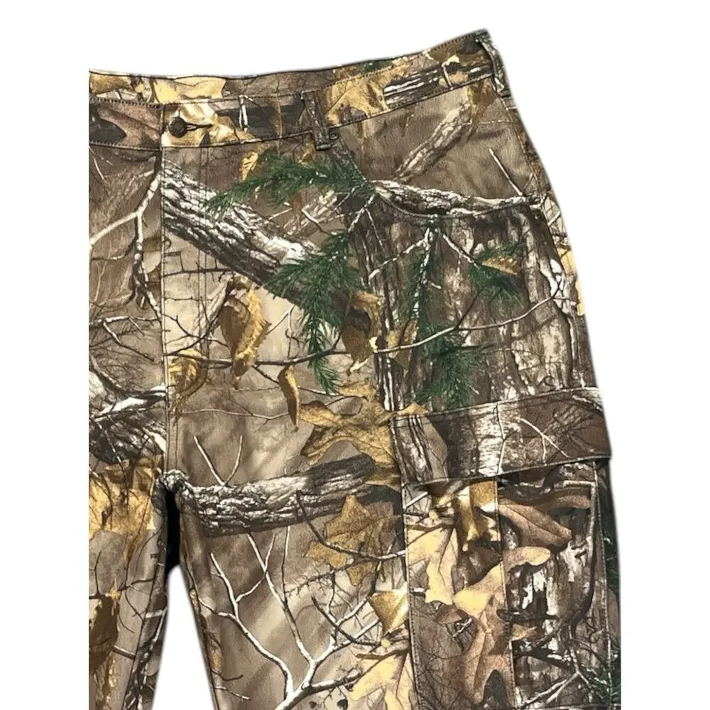 Cabela’s Mens Size 44 Pants Heavy Duty Hunting Cargo Woodland Camo Seclusion3D